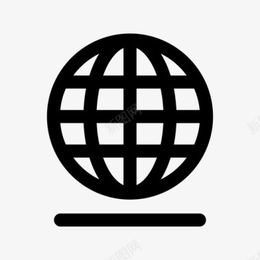 因特网浏览器地球仪图标