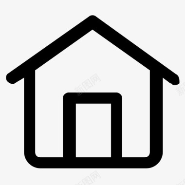 qq界面设计房子家用户界面图标