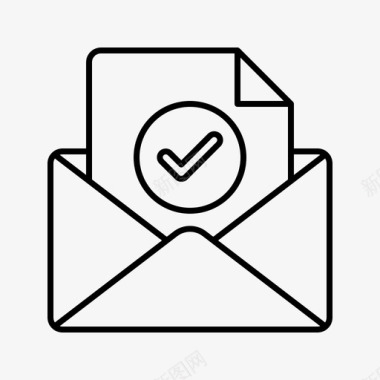icon电子邮件打开信封信件图标