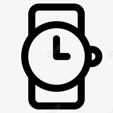 桃心时钟手表时钟时间图标