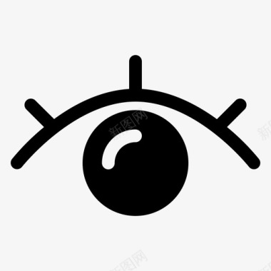 公共标识安全用户界面眼睛保护图标