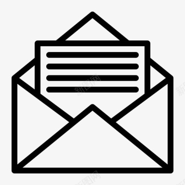 收件箱信件电子邮件收件箱图标