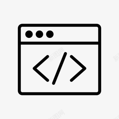图标png代码编码开发人员图标