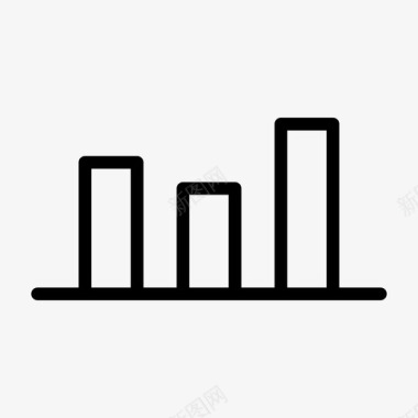 条形图表统计条形图均衡器图标