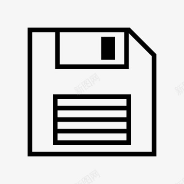 种植业图标软盘软盘驱动器保存图标