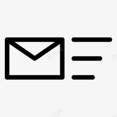 电子邮件客户端邮件递送电子邮件信封图标