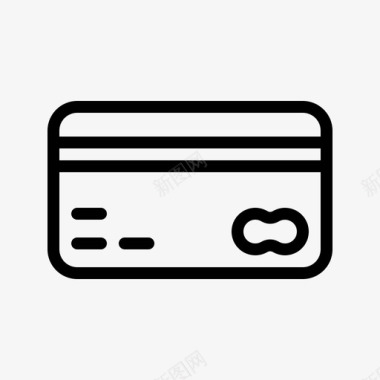 信用卡支付信用卡银行商务图标