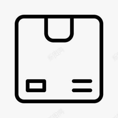 UI图标包装盒纸板包装图标