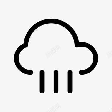 雨雨预报雨季图标