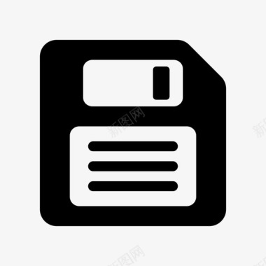 种植业图标软盘软盘驱动器保存图标