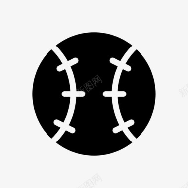 运动球棒球图标