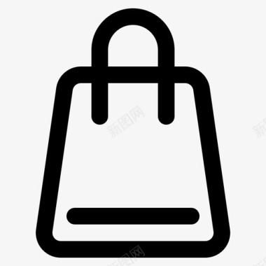 购物排行榜购物袋购买紧凑型电子商务图标