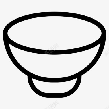 食物碗碗饭容器图标