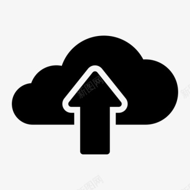 云服务器上传云数据图标