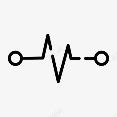 心脏统计学心电图心脏图标