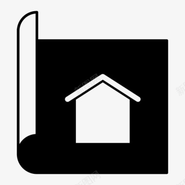 道路施工标志房屋平面图建筑师设计建筑规划图标