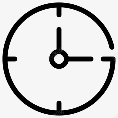 桃心时钟时钟日期时间图标