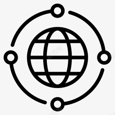 火焰图标素材网络连接全球图标