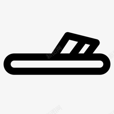 时装背景拖鞋时装鞋类图标