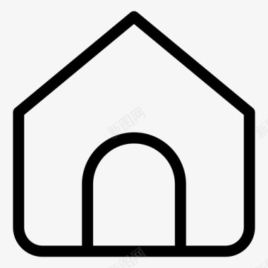 地产住宅建筑房屋图标