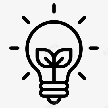 公共交通标识绿色能源生态电力图标