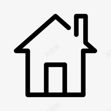 房产logo住宅房产家庭图标