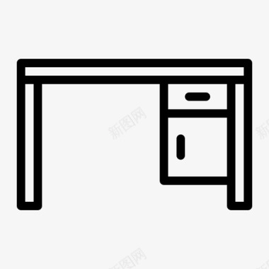 桌子书桌家具桌子图标