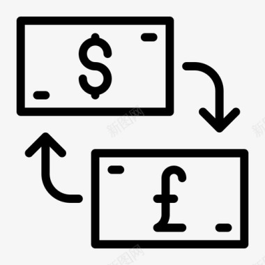 概述货币兑换兑换货币图标