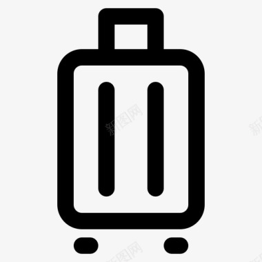 手提箱包行李图标
