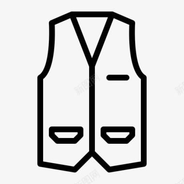 时装背景背心时装套装图标