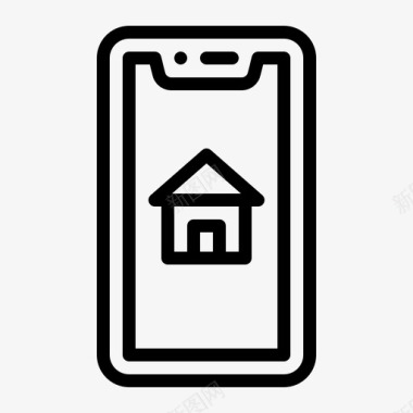 手机爱到图标移动应用家房子图标