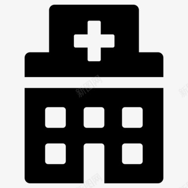 公共交通标识医院诊所医疗保健图标