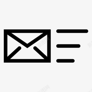 电子邮件客户端邮件递送电子邮件信封图标
