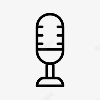 录音机麦克风通讯扬声器图标