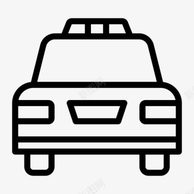 警车急救车车辆图标