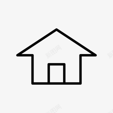 创意房子房子建筑物家图标