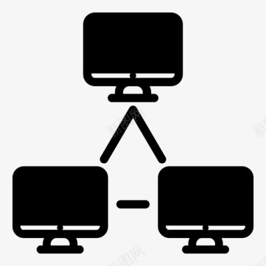 公共标识安全互联网连接数据图标