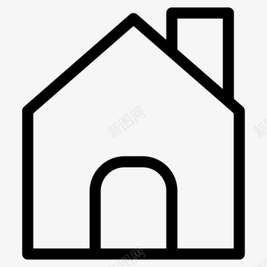 房地产住宅建筑房地产图标