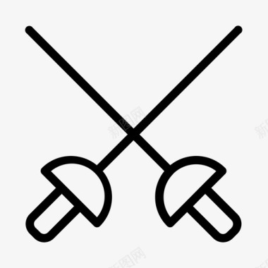 qq游戏图标运动攻击击剑图标