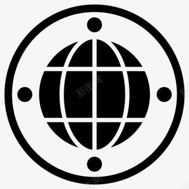 圆圈标志网络浏览器圆圈图标