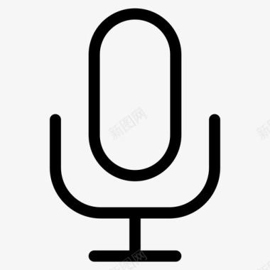 qq界面设计麦克风音频录音图标