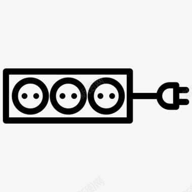 源之梦电插座电源电压源图标