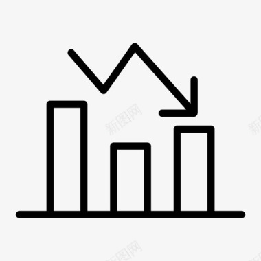 向下图损失进度报告图标