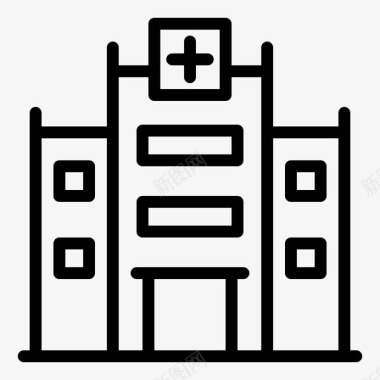 公共交通标识医院covid19医学图标