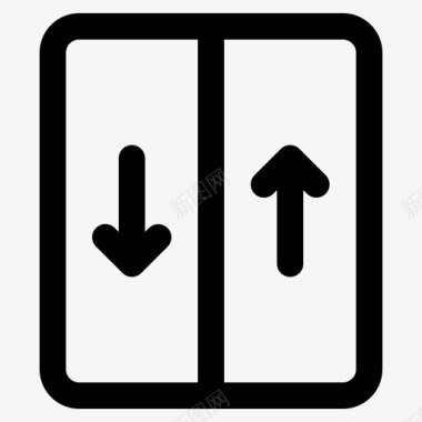 icon电梯建筑设施图标