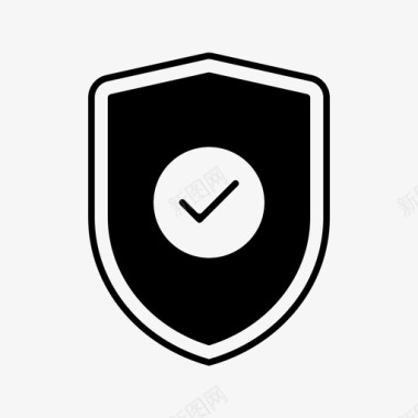 公共标识安全安全保险保护图标