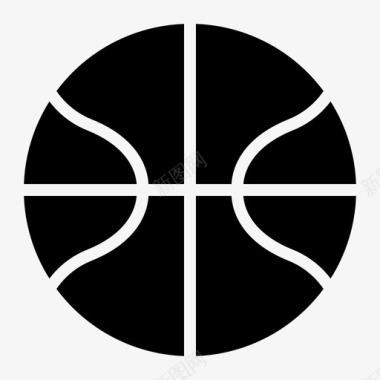 篮球icon篮球运动符号图标