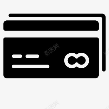 信用卡支付信用卡黑色星期五金融图标