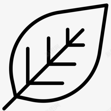 icon叶生态自然图标