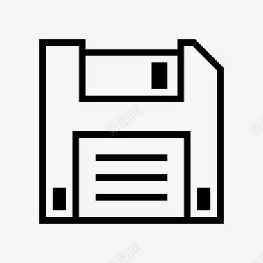 种植业图标软盘软盘驱动器保存图标